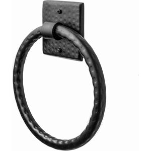 Monarch Abode 19131 Matte Black Hand Hammered, Bathroom Hardware, Towel Ring, Hand Towel Holder for Bathroom Wall Monarch Abode 19131 Matte Black Hand Hammered, Bathroom Hardware, Towel Ring, Hand Towel Holder for Bathroom Wall