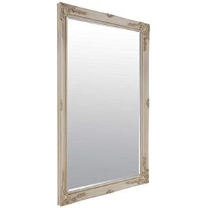 MirrorOutlet Large Ivory/Cream Ornate Shabby Chic Full Length Wall/Leaner Mirror-Rectangular for Lounge,Dining Room,Bedroom, Bathroom and more-170X109cm. UK's Largest Stockist, Wood, 170 x 109 MirrorOutlet Large Ivory/Cream Ornate Shabby Chic Full Length Wall/Leaner Mirror-Rectangular for Lounge,Dining Room,Bedroom, Bathroom and more-170X109cm. UK's Largest Stockist, Wood, 170 x 109