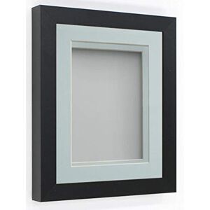 Frame Company Rickman Box Frame Black with Light Blue Mount, 24x20 for 20x16 inch Frame Company Rickman Box Frame Black with Light Blue Mount, 24x20 for 20x16 inch
