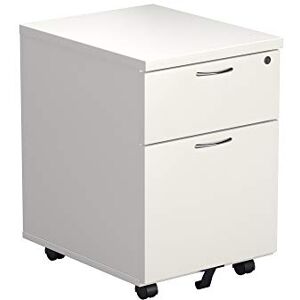 Office Hippo Heavy Duty 2 Drawer (1 for Filing) Mobile Pedestal Filing Cabinet, File Cabinet, Office Cabinet with Anti-Tilt Mechanism & Lockable Office Storage, 5 Year Wty White Office Hippo Heavy Duty 2 Drawer (1 for Filing) Mobile Pedestal Filing Cabinet, File Cabinet, Office Cabinet with Anti-Tilt Mechanism & Lockable Office Storage, 5 Year Wty White