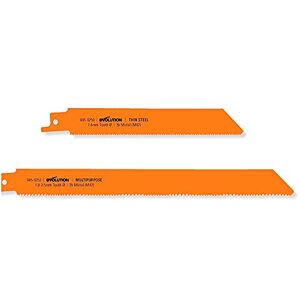 Evolution Power Tools RAGE8 Twin Pack Recip Saw Blades (Thin Steel and Multi-Purpose) Evolution Power Tools RAGE8 Twin Pack Recip Saw Blades (Thin Steel and Multi-Purpose)