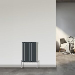 NRG Vertical Radiator 600x408 Central Heating Single Flat Panel Anthracite Rads NRG Vertical Radiator 600x408 Central Heating Single Flat Panel Anthracite Rads