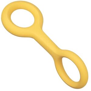 Ubbi Tug of War Dog Toy, Durable Rubber with Ergonomic Grip, for Medium to Large Dog Breeds, Yellow Ubbi Tug of War Dog Toy, Durable Rubber with Ergonomic Grip, for Medium to Large Dog Breeds, Yellow