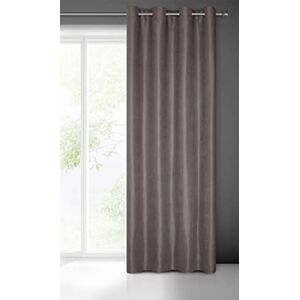 Eurofirany Curtain Eyelets Tunnel Plain-Living Room Bedroom Elegant Modern 1 Piece, fabric, Traffic Grey/Grey, H250 x B135 cm (1er Pack) Eurofirany Curtain Eyelets Tunnel Plain-Living Room Bedroom Elegant Modern 1 Piece, fabric, Traffic Grey/Grey, H250 x B135 cm (1er Pack)