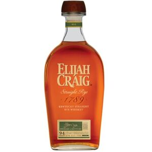 Elijah Craig Straight Rye Whiskey 70cl 47% ABV Award Winning Extra Aged Kentucky Straight Rye Whiskey Elijah Craig Straight Rye Whiskey 70cl 47% ABV Award Winning Extra Aged Kentucky Straight Rye Whiskey