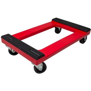 Akro-Mils RMD3018RC4PAR Plastic 4-Wheel Furniture Dolly with Steel-Reinforced Frame and 4-Inch 4-Way Swivel Casters, 1200 Lbs Capacity, 18-Inch x 30-Inch, Red Akro-Mils RMD3018RC4PAR Plastic 4-Wheel Furniture Dolly with Steel-Reinforced Frame and 4-Inch 4-Way Swivel Casters, 1200 Lbs Capacity, 18-Inch x 30-Inch, Red