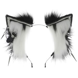 Limtula Cartoon Wolf Ear Shape Hair Hoop with Dangle Jewelry Decors Hair Holder Cosplay Party Headwear for Teenagers Adult Limtula Cartoon Wolf Ear Shape Hair Hoop with Dangle Jewelry Decors Hair Holder Cosplay Party Headwear for Teenagers Adult