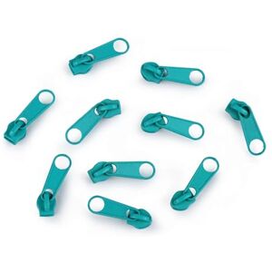 cyclingcolors 10 x Replacement Zipper Slider Repair Kit for Zip Head No. 5 Sliders for Clothes Bags Jackets Bags Suitcases Jeans Blue Turquoise cyclingcolors 10 x Replacement Zipper Slider Repair Kit for Zip Head No. 5 Sliders for Clothes Bags Jackets Bags Suitcases Jeans Blue Turquoise
