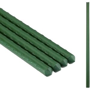 Relaxdays Stakes, Set of 10, Garden Climbing Aid for Plants, 110 cm, Plastic, Metal, Green, 120 cm Height, Diameter 10 mm Relaxdays Stakes, Set of 10, Garden Climbing Aid for Plants, 110 cm, Plastic, Metal, Green, 120 cm Height, Diameter 10 mm