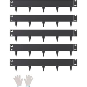 VEVOR Steel Landscape Edging, 5 Packs 39 x 4 in Rust-Resistant Metal Landscape Edging, Bendable Garden Edging Border, Heavy Duty Lawn Edging, Easy-to-Install, Flower Bed Yard Pathway Divider Black VEVOR Steel Landscape Edging, 5 Packs 39 x 4 in Rust-Resistant Metal Landscape Edging, Bendable Garden Edging Border, Heavy Duty Lawn Edging, Easy-to-Install, Flower Bed Yard Pathway Divider Black