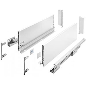GTV AXIS PRO Drawer System I Drawer Set with Full Extension and Integrated Damping I White I Load Capacity up to 40 kg I Soft-Close I Free Access I Width 350 mm I Height 168 mm GTV AXIS PRO Drawer System I Drawer Set with Full Extension and Integrated Damping I White I Load Capacity up to 40 kg I Soft-Close I Free Access I Width 350 mm I Height 168 mm