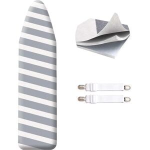 SheeChung 48x15 Ironing Board Cover and Pad with Elasticized Edges and 3 Connecting Straps,Premium Heavy Duty 3-Layer Silicone Coated Cover,Heat Reflective, Scorch Resistant SheeChung 48x15 Ironing Board Cover and Pad with Elasticized Edges and 3 Connecting Straps,Premium Heavy Duty 3-Layer Silicone Coated Cover,Heat Reflective, Scorch Resistant