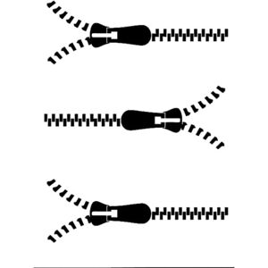 Eulenspiegel 4028362109403 109403-Face Painting Template-Zippers, Unisex-Adult, Zip Closure, Standard Size Eulenspiegel 4028362109403 109403-Face Painting Template-Zippers, Unisex-Adult, Zip Closure, Standard Size