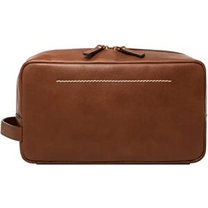 Fossil Men's Leather Travel Toiletry Bag Shave Dopp Kit, Westover Brown, One Size Fossil Men's Leather Travel Toiletry Bag Shave Dopp Kit, Westover Brown, One Size