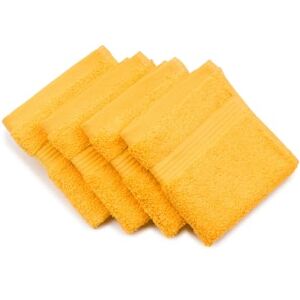Gözze New York Faceloths, Set of 4, Soft and Absorbent, 100% Cotton, 30 x 30 cm Yellow Gözze New York Faceloths, Set of 4, Soft and Absorbent, 100% Cotton, 30 x 30 cm Yellow