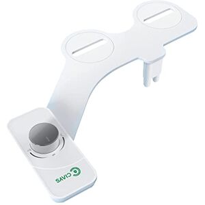 Ciays Toilet Bidet Non-Electric Bidet Toilet Attachment Dual Nozzles for Frontal/Rear Wash, Adjustable Pressure Control, Sliver/White Ciays Toilet Bidet Non-Electric Bidet Toilet Attachment Dual Nozzles for Frontal/Rear Wash, Adjustable Pressure Control, Sliver/White