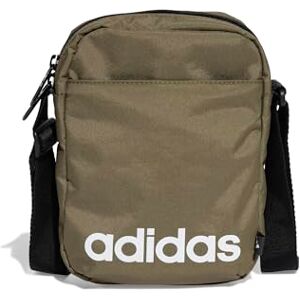 adidas Unisex Linear Organizer, Olive strata/Black/White, One Size adidas Unisex Linear Organizer, Olive strata/Black/White, One Size