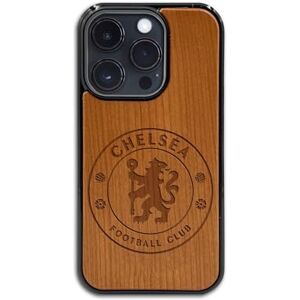 ICONIC PUZZLES , Chelsea Wooden Phone Case in 100% sustainable wood, compatible with iPhone 15 Pro Max, resistant, gift idea ICONIC PUZZLES , Chelsea Wooden Phone Case in 100% sustainable wood, compatible with iPhone 15 Pro Max, resistant, gift idea