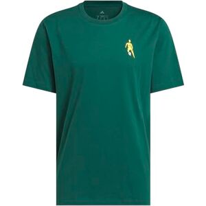adidas Men's Hoops for All Graphic Tee, Collegiate Green, L adidas Men's Hoops for All Graphic Tee, Collegiate Green, L