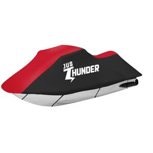JUSTHUNDER Jet Ski Cover, Heavy Duty Waterproof 210D Jetski Covers, Marine Grade Oxford Cloth UV Protection PWC Cover Compatible with Yamaha Waverunner Seadoo Spark Kawasaki, Fit Lengths 135'' to 145 JUSTHUNDER Jet Ski Cover, Heavy Duty Waterproof 210D Jetski Covers, Marine Grade Oxford Cloth UV Protection PWC Cover Compatible with Yamaha Waverunner Seadoo Spark Kawasaki, Fit Lengths 135'' to 145