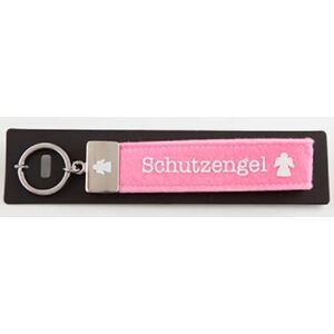 Depesche 004298-025 Loop Key Ring Felt with Engraved Metal Closure and Iconic Print Guardian Angel Pink Approx. 18.7 x 4.4 x 1 cm Depesche 004298-025 Loop Key Ring Felt with Engraved Metal Closure and Iconic Print Guardian Angel Pink Approx. 18.7 x 4.4 x 1 cm