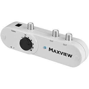 Maxview MXL008 12v or 24v 2 Way TV/FM/DAB Signal Booster with 19dB Variable Gain for Caravans, RV Motorhomes, HGV Trucks, Campervans Maxview MXL008 12v or 24v 2 Way TV/FM/DAB Signal Booster with 19dB Variable Gain for Caravans, RV Motorhomes, HGV Trucks, Campervans