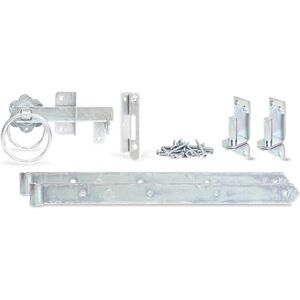 Alberts Gah- 206505 Hinge Set for Single-Gate Wooden Picket Fences Galvanised Alberts Gah- 206505 Hinge Set for Single-Gate Wooden Picket Fences Galvanised