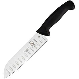 Mercer Culinary M22707 Millennia Black Handle, 7-Inch Granton Edge, Santoku Knife Mercer Culinary M22707 Millennia Black Handle, 7-Inch Granton Edge, Santoku Knife
