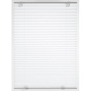Gardinia Plissé Solo with Suction Cups, Opaque Folding Roller Blind, Includes All Assembly Parts, 2 Aluminium Control Rails, White, 90 x 130 cm (B x H), 32922 Gardinia Plissé Solo with Suction Cups, Opaque Folding Roller Blind, Includes All Assembly Parts, 2 Aluminium Control Rails, White, 90 x 130 cm (B x H), 32922