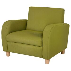 HOMCOM Children's Armchairs Toddler Chair Wood Frame Anti-Slip Legs High Back Bedroom Playroom Furniture Green HOMCOM Children's Armchairs Toddler Chair Wood Frame Anti-Slip Legs High Back Bedroom Playroom Furniture Green