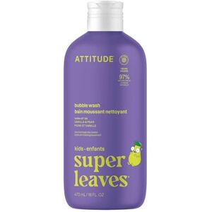 ATTITUDE Bubble Wash for Kids, EWG Verified Bubble Bath, Hair Shampoo and Body Soap, Dermatologically Tested, Plant- and Mineral-Based, Vegan, Vanilla & Pear, 16 Fl Oz ATTITUDE Bubble Wash for Kids, EWG Verified Bubble Bath, Hair Shampoo and Body Soap, Dermatologically Tested, Plant- and Mineral-Based, Vegan, Vanilla & Pear, 16 Fl Oz