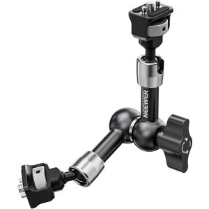 NEEWER 7" Articulating Magic Arm with 360° Ball Heads & Locating Pins for ARRI, Camera Monitor Mount with 1/4" Screws for DSLR Action Camera Monitor Video Light Compatible with SmallRig Cage Rig, ST07 NEEWER 7" Articulating Magic Arm with 360° Ball Heads & Locating Pins for ARRI, Camera Monitor Mount with 1/4" Screws for DSLR Action Camera Monitor Video Light Compatible with SmallRig Cage Rig, ST07