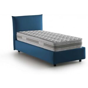 Daisy Tech Talamo Italia Single bed Daisy, Container bed with fabric covering, 100% Made in Italy, Front opening, with mattress 80x190 cm included, Blue Daisy Tech Talamo Italia Single bed Daisy, Container bed with fabric covering, 100% Made in Italy, Front opening, with mattress 80x190 cm included, Blue