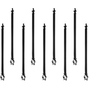 VEVOR Chain Link Fence Extensions, 9 Packs 27.4" Extension Height, Galvanized Post Extender for 1.3" to 1.5" Top of Fence, U Bracket, Barbed Wire Extend Arm for Privacy, Prevent Dogs Jumping Out VEVOR Chain Link Fence Extensions, 9 Packs 27.4" Extension Height, Galvanized Post Extender for 1.3" to 1.5" Top of Fence, U Bracket, Barbed Wire Extend Arm for Privacy, Prevent Dogs Jumping Out