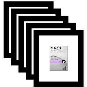 Americanflat 5.5x6.5 Picture Frame Set of 5 in Black Use as 2.5x3.5 Picture Frame with Mat or 5.5x6.5 Frame Without Mat Picture Frames Collage Wall Decor with Plexiglass Cover and Easel Americanflat 5.5x6.5 Picture Frame Set of 5 in Black Use as 2.5x3.5 Picture Frame with Mat or 5.5x6.5 Frame Without Mat Picture Frames Collage Wall Decor with Plexiglass Cover and Easel