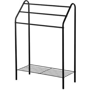 ASPECT Freestanding Towel Rack With Bottom Shelf (Black) ASPECT Freestanding Towel Rack With Bottom Shelf (Black)