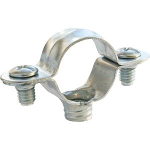 SOMATHERM FOR YOU 2110-12, Simple clamp Diameter 12 mm-Box of 100 Pieces-economical Solution for Fixing Rigid Tubes-Silver, Gray, Ø12 SOMATHERM FOR YOU 2110-12, Simple clamp Diameter 12 mm-Box of 100 Pieces-economical Solution for Fixing Rigid Tubes-Silver, Gray, Ø12
