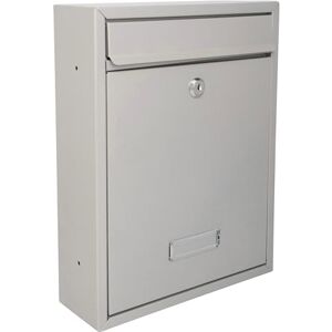 Burg-Wächter Burg-Wachter MB19S Trent Wall Mounted Galvanised Steel Lockable Weatherproof Post Box, Silver 26x34x9cm Burg-Wächter Burg-Wachter MB19S Trent Wall Mounted Galvanised Steel Lockable Weatherproof Post Box, Silver 26x34x9cm