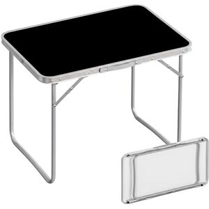 Relaxdays camping table, foldable side table, HWD 68.5 x 80 x 60 cm, camping & picnic, aluminium folding table, black Relaxdays camping table, foldable side table, HWD 68.5 x 80 x 60 cm, camping & picnic, aluminium folding table, black