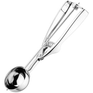Vogue Stainless Steel Ice Cream Scoop Size 24/50mm Comfortable Ergonomic Handle, Portion Control for Gelato, Sorbet, Dough J093 Vogue Stainless Steel Ice Cream Scoop Size 24/50mm Comfortable Ergonomic Handle, Portion Control for Gelato, Sorbet, Dough J093