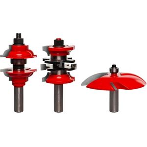 Freud 98-302: 3 Piece Door Construction Bit Set, roundover & quadra cut Freud 98-302: 3 Piece Door Construction Bit Set, roundover & quadra cut