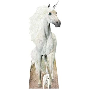 STAR CUTOUTS Life Size Cut Out with Mini Version of Unicorn, Cardboard, Multi-Colour, 185 x 67 x 185 cm Unicorn Gift and Party STAR CUTOUTS Life Size Cut Out with Mini Version of Unicorn, Cardboard, Multi-Colour, 185 x 67 x 185 cm Unicorn Gift and Party