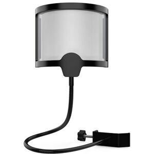 Audibax The Shield – Dynamic and Condenser Microphone Screen – Anti-Pop and Wind Filter – Simple Installation – Shield Design – Universal Microphone Filter Audibax The Shield – Dynamic and Condenser Microphone Screen – Anti-Pop and Wind Filter – Simple Installation – Shield Design – Universal Microphone Filter