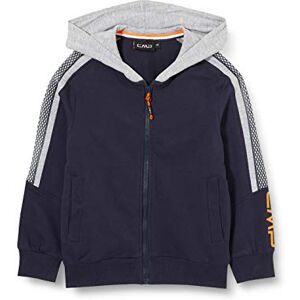 CMP Boy's Stretch Hoodie Bicolour Logo on the Wrist, boys, Hoodie, 30D8194, Black Blue, 110 CMP Boy's Stretch Hoodie Bicolour Logo on the Wrist, boys, Hoodie, 30D8194, Black Blue, 110