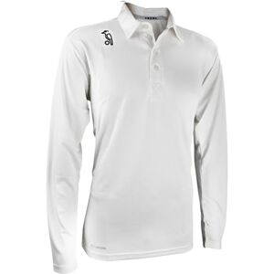 Kookaburra Hat Mens Pro Player Long Sleeve Size J8 Cricket Shirt, White, Junior 8 EU Kookaburra Hat Mens Pro Player Long Sleeve Size J8 Cricket Shirt, White, Junior 8 EU