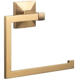 TATAY Towel Rail Bathroom Without Drilling or With Screws Includes Glue&Fix Adhesive Kit (Holds up to 5kg) and Screws Stainless Steel Modern Design 20 x 6.5 x 16 cm Iconik Model Gold TATAY Towel Rail Bathroom Without Drilling or With Screws Includes Glue&Fix Adhesive Kit (Holds up to 5kg) and Screws Stainless Steel Modern Design 20 x 6.5 x 16 cm Iconik Model Gold