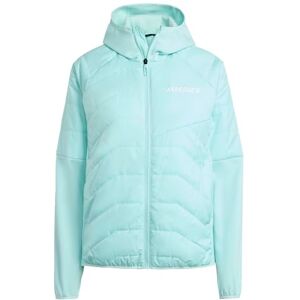 adidas Women's Terrex Multi CLIMAWARM Insulated Hybrid Hooded Jacket, semi flash aqua, M adidas Women's Terrex Multi CLIMAWARM Insulated Hybrid Hooded Jacket, semi flash aqua, M