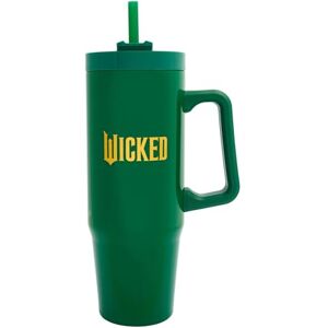 Wicked 900ml Insulated Tumbler with Straw and Lid Official Merchandise by Polar Gear Movie Themed Travel Tumbler Cup Double Wall Stainless Steel Tumbler Insulated Cup, Green Wicked 900ml Insulated Tumbler with Straw and Lid Official Merchandise by Polar Gear Movie Themed Travel Tumbler Cup Double Wall Stainless Steel Tumbler Insulated Cup, Green