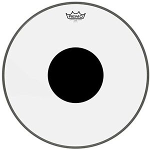 REMO Controlled Sound Clear DotTM drumhead controlled sound, transparent, black, Dot Bass 18 REMO Controlled Sound Clear DotTM drumhead controlled sound, transparent, black, Dot Bass 18