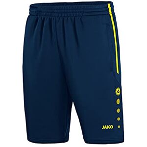 JAKO Men's Active Training Shorts, Men, 8595, marine/Neongelb, M JAKO Men's Active Training Shorts, Men, 8595, marine/Neongelb, M